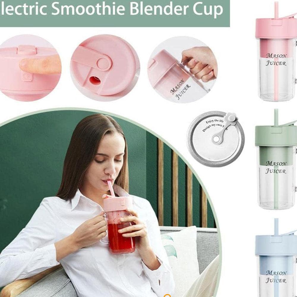 Mason Portable Mini Juicer Blender with Straw Cup